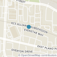 Map location of 4317 Evenstar Way, Plano TX 75074