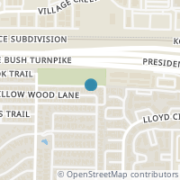 Map location of 6075 Willow Wood Lane, Dallas, TX 75252