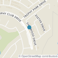 Map location of 2837 Sherwood Drive, Trophy Club, TX 76262