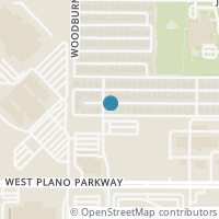 Map location of 3528 Dartmouth Drive, Plano, TX 75075