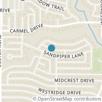 Map location of 1905 Sandpiper Lane, Plano, TX 75075