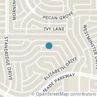 Map location of 1731 Southampton Drive, Carrollton, TX 75007