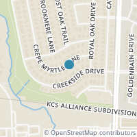 Map location of 216 Crepe Myrtle Lane, Murphy, TX 75094