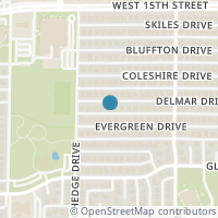 Map location of 2508 Delmar Drive, Plano, TX 75075