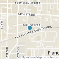 Map location of 1304 13th Street, Plano, TX 75074
