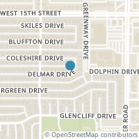 Map location of 2225 Delmar Drive, Plano, TX 75075