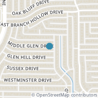 Map location of 1930 Middle Glen Drive, Carrollton, TX 75007