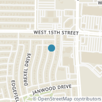 Map location of 1315 Brentwood Drive, Plano, TX 75075