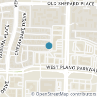Map location of 5000 Albany Drive, Plano, TX 75093