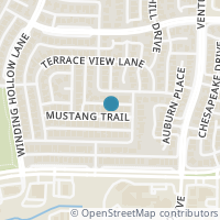 Map location of 5113 Mustang Trail, Plano, TX 75093