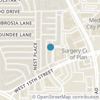 Map location of 1412 Commerce Dr, Plano TX 75093