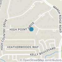 Map location of 2216 High Point Drive, Carrollton, TX 75007
