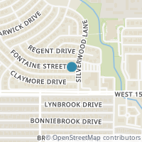 Map location of 3304 Fontaine St, Plano TX 75075