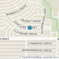 Map location of 3328 Fontaine Street, Plano, TX 75075