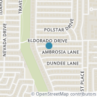 Map location of 4205 Ambrosia Lane, Plano, TX 75093