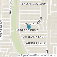 Map location of 4201 Eldorado Drive, Plano, TX 75093
