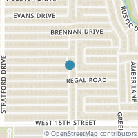 Map location of 561 Bramante Drive, Plano, TX 75075