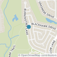 Map location of 1604 Burning Tree Lane, Plano, TX 75093