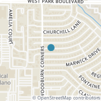 Map location of 3621 Cromwell Street, Plano, TX 75075