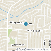 Map location of 2912 Briarwood Drive, Plano, TX 75074