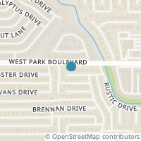 Map location of 2325 Merrimac Drive, Plano, TX 75075