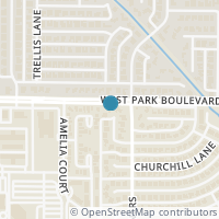 Map location of 3733 Marlborough Court, Plano, TX 75075