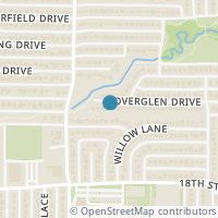 Map location of 1812 Overglen Drive, Plano, TX 75074
