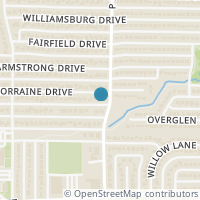 Map location of 1620 Lorraine Drive, Plano, TX 75074