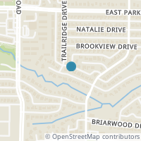 Map location of 2611 Rockbrook Drive, Plano, TX 75074