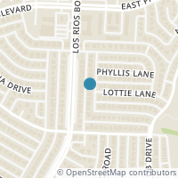Map location of 2121 Diane Drive, Plano, TX 75074