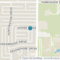 Map location of 3100 Dover Drive, Plano, TX 75075
