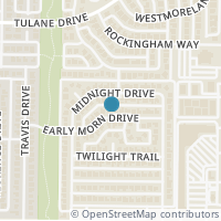 Map location of 4209 Early Morn Dr, Plano TX 75093