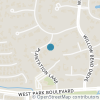Map location of 2204 Plantation Lane, Plano, TX 75093
