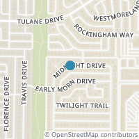 Map location of 4216 Midnight Drive, Plano, TX 75093