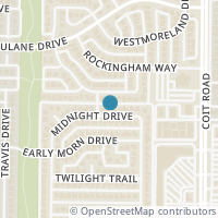 Map location of 4121 Midnight Drive, Plano, TX 75093