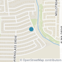 Map location of 1405 Harrington Drive, Plano, TX 75075