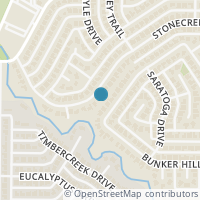 Map location of 2500 Stone Creek Drive, Plano, TX 75075