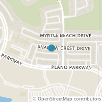 Map location of 6716 SHADOW CREST Drive, Plano, TX 75093