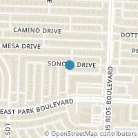 Map location of 4024 Sonora Drive, Plano, TX 75074