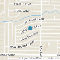 Map location of 1612 Japonica Lane, Plano, TX 75074