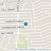 Map location of 1521 Cherbourg Drive, Plano, TX 75075