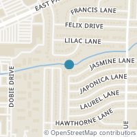 Map location of 2729 Jasmine Lane, Plano, TX 75074