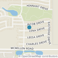 Map location of 3022 Lena Drive, Wylie, TX 75098