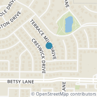 Map location of 1131 Terrace Mill Drive, Murphy, TX 75094