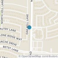 Map location of 1210 Oak Hill Lane, Murphy, TX 75094