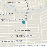 Map location of 1605 Tampico Drive, Plano, TX 75075