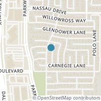 Map location of 2616 Notre Dame Drive, Plano, TX 75093