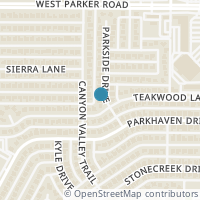 Map location of 2905 Parkside Dr, Plano TX 75075