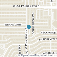 Map location of 3000 Canyon Valley Trail, Plano, TX 75075