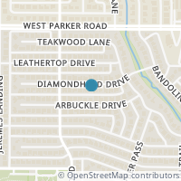 Map location of 3532 Diamondhead Drive, Plano, TX 75075